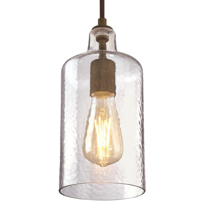 Myhouse Lighting Westinghouse Lighting - 6371300 - One Light Mini Pendant - Carmen - Barnwood