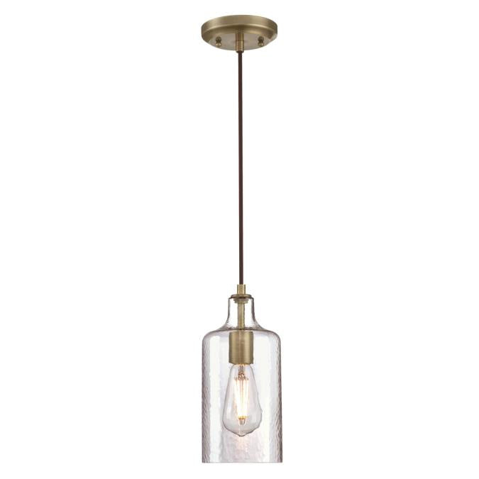 Myhouse Lighting Westinghouse Lighting - 6371400 - One Light Mini Pendant - Carmen - Antique Brass