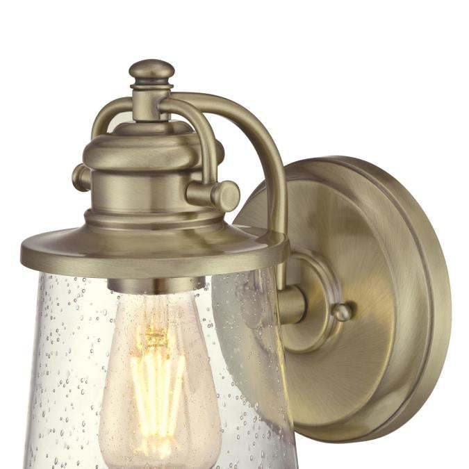 Myhouse Lighting Westinghouse Lighting - 6374500 - One Light Wall Fixture - Emma Jane - Antique Brass