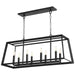 Myhouse Lighting Cyan - 10378 - Eight Light Island Pendant - Noir