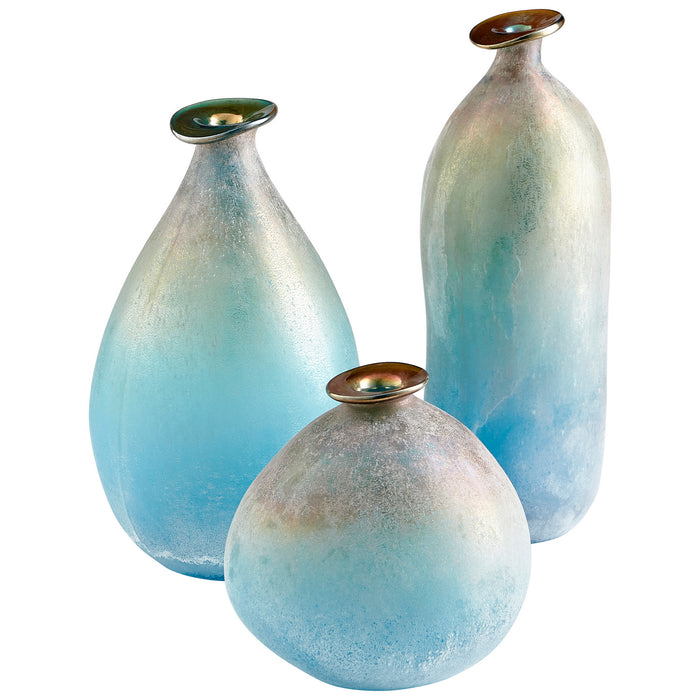 Myhouse Lighting Cyan - 10436 - Vase - Turquoise And Scavo