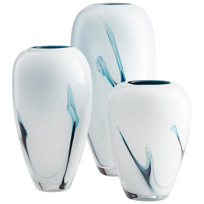 Myhouse Lighting Cyan - 10445 - Vase - Blue And White