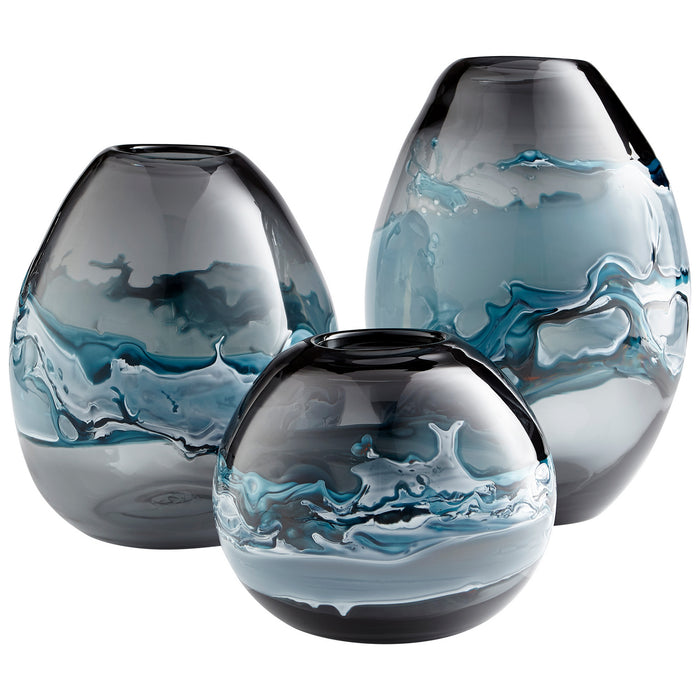 Myhouse Lighting Cyan - 10461 - Vase - Blue And White