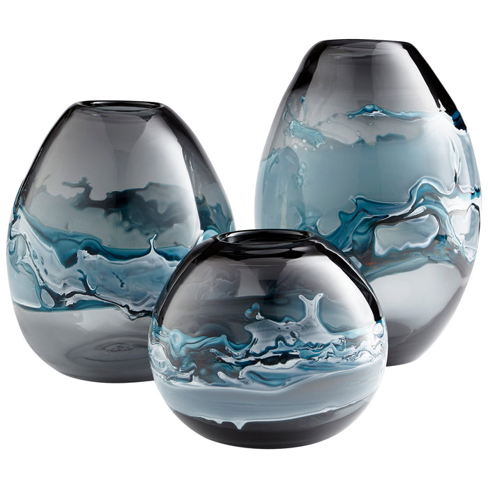 Myhouse Lighting Cyan - 10462 - Vase - Blue And White