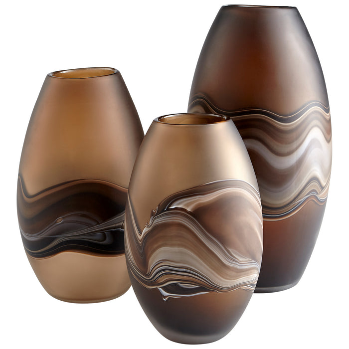 Myhouse Lighting Cyan - 10479 - Vase - Amber Swirl