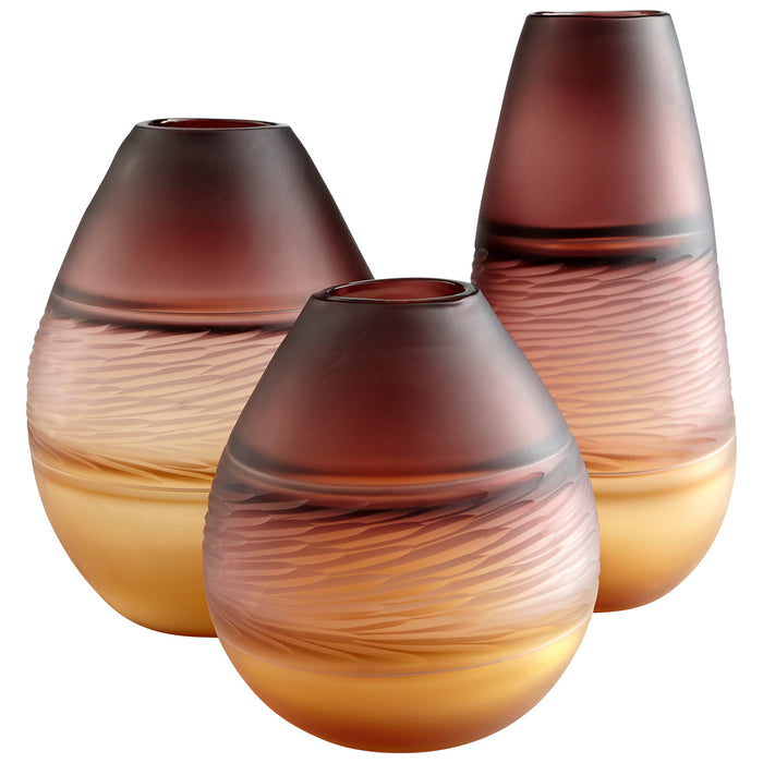 Myhouse Lighting Cyan - 10483 - Vase - Plum And Amber