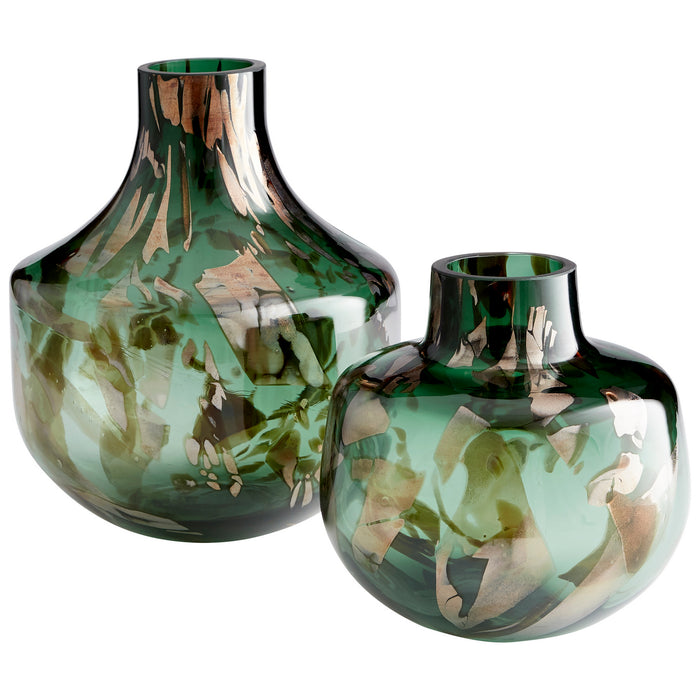 Myhouse Lighting Cyan - 10491 - Vase - Green And Gold