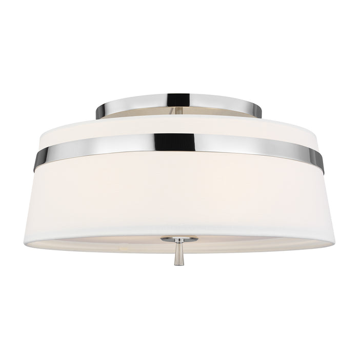 Myhouse Lighting Visual Comfort Studio - AF1153PN - Three Light Semi-Flush Mount - Cordtlandt - Polished Nickel