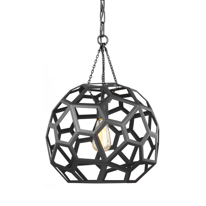 Myhouse Lighting Visual Comfort Studio - AP1061MBK - One Light Pendant - Feccetta - Midnight Black