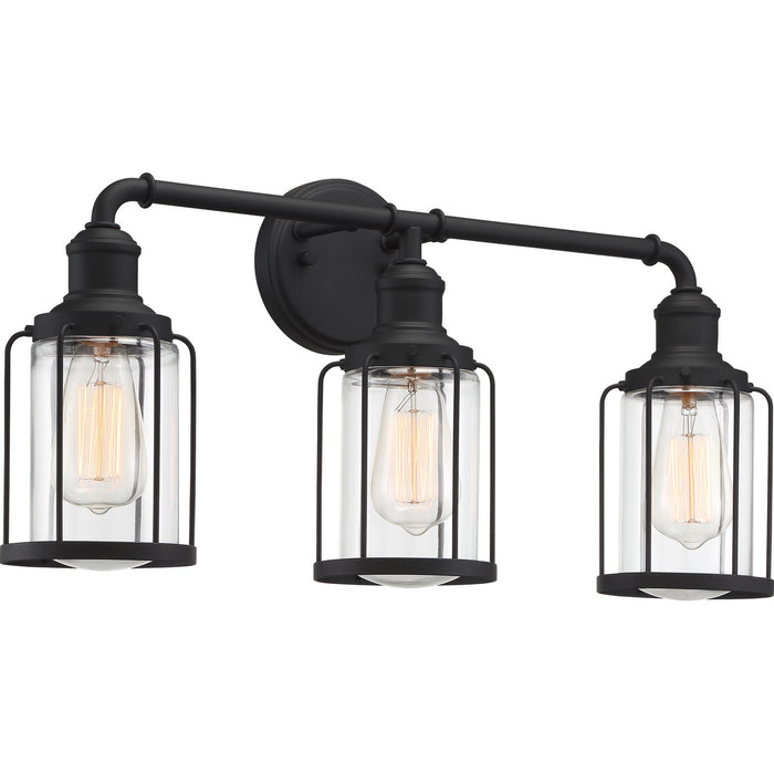 Myhouse Lighting Quoizel - LUD8624EK - Three Light Bath - Ludlow - Earth Black