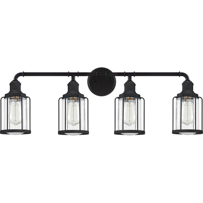 Myhouse Lighting Quoizel - LUD8634EK - Four Light Bath - Ludlow - Earth Black