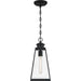Myhouse Lighting Quoizel - PAX1907MBK - One Light Outdoor Hanging Lantern - Paxton - Matte Black