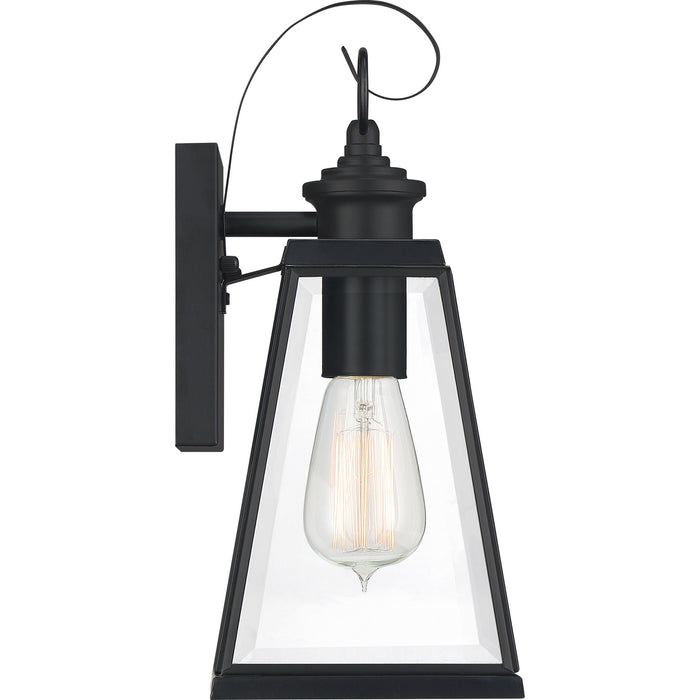 Myhouse Lighting Quoizel - PAX8405MBK - One Light Outdoor Wall Lantern - Paxton - Matte Black