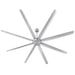 Myhouse Lighting Westinghouse Lighting - 7224900 - 100"Ceiling Fan - Widespan - Brushed Nickel