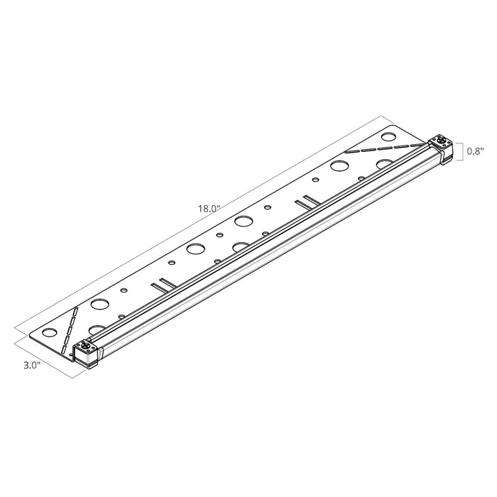 Myhouse Lighting Kichler - 16103CBR30 - 18"Hardscape - Landscape Led - Centennial Brass