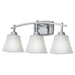 Myhouse Lighting Westinghouse Lighting - 6573600 - Three Light Wall Fixture - Midori - Brushed Nickel