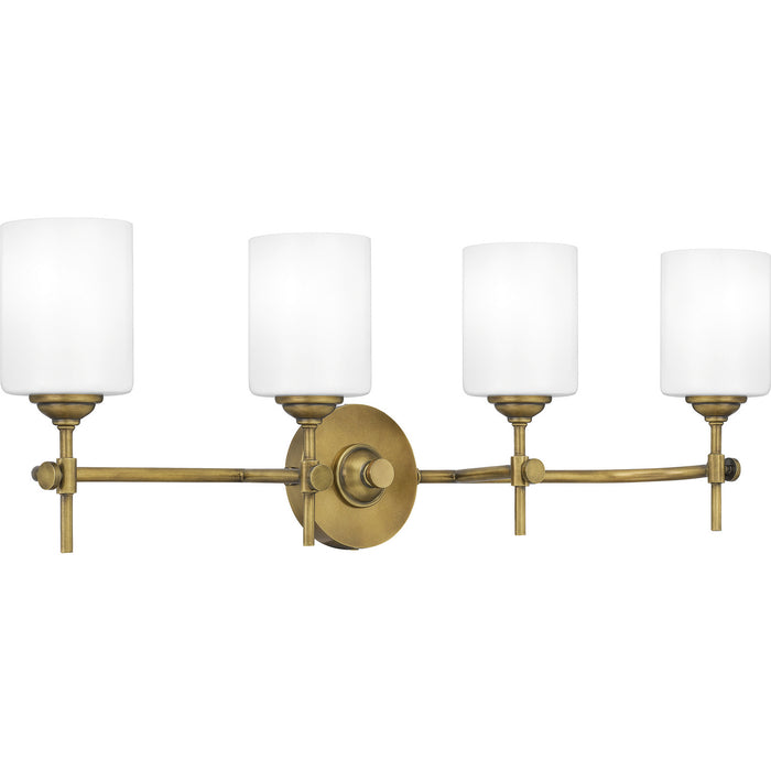 Myhouse Lighting Quoizel - ARI8631WS - Four Light Bath - Aria - Weathered Brass