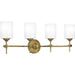 Myhouse Lighting Quoizel - ARI8631WS - Four Light Bath - Aria - Weathered Brass