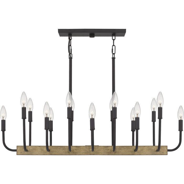 Myhouse Lighting Quoizel - COD139MBK - 16 Light Island Chandelier - Coda - Matte Black