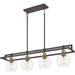 Myhouse Lighting Quoizel - DBS440OZ - Four Light Island Chandelier - Dobbs - Old Bronze