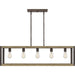 Myhouse Lighting Quoizel - FNN542RK - Five Light Island Chandelier - Finn - Rustic Black