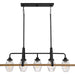 Myhouse Lighting Quoizel - GUI540GK - Five Light Island Chandelier - Guilford - Grey Ash