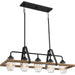 Myhouse Lighting Quoizel - GUI540GK - Five Light Island Chandelier - Guilford - Grey Ash