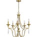 Myhouse Lighting Quoizel - JOU5025AB - Five Light Chandelier - Joules - Aged Brass