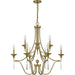 Myhouse Lighting Quoizel - JOU5032AB - Nine Light Chandelier - Joules - Aged Brass