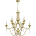 Myhouse Lighting Quoizel - JOU5032AB - Nine Light Chandelier - Joules - Aged Brass