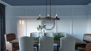 Myhouse Lighting Quoizel - MVL642IN - Eight Light Island Chandelier - Melville - Iron Gate