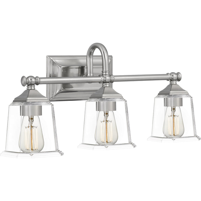 Myhouse Lighting Quoizel - NLC8603BN - Three Light Bath - Nicholas - Brushed Nickel