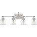 Myhouse Lighting Quoizel - NLC8604BN - Four Light Bath - Nicholas - Brushed Nickel