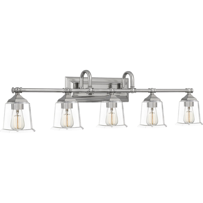 Myhouse Lighting Quoizel - NLC8605BN - Five Light Bath Fixture - Nicholas - Brushed Nickel