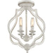 Myhouse Lighting Quoizel - OKF1715AWH - Four Light Semi-Flush Mount - O'Keefe - Antique White