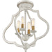 Myhouse Lighting Quoizel - OKF1715AWH - Four Light Semi-Flush Mount - O'Keefe - Antique White