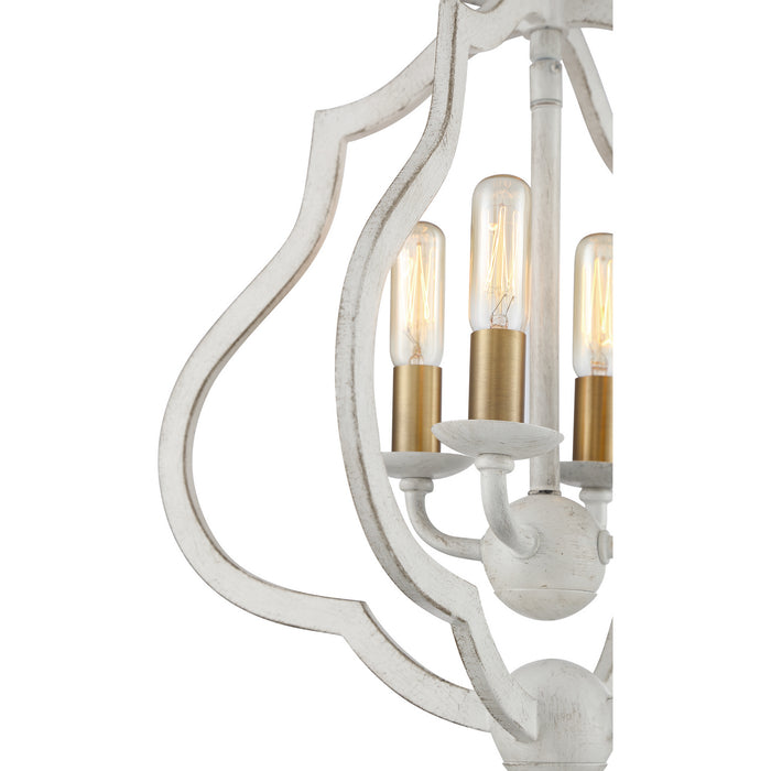 Myhouse Lighting Quoizel - OKF1715AWH - Four Light Semi-Flush Mount - O'Keefe - Antique White