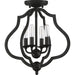 Myhouse Lighting Quoizel - OKF1715MBK - Four Light Semi-Flush Mount - O'Keefe - Matte Black