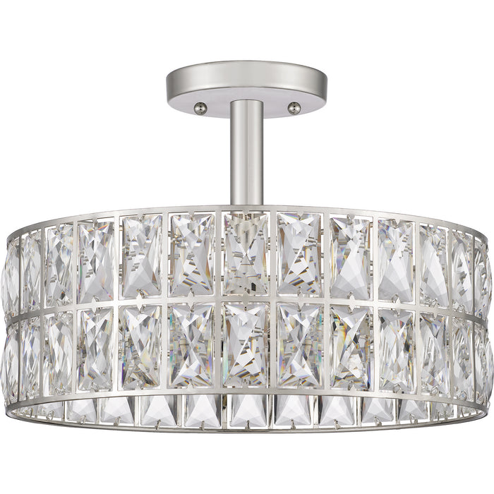 Myhouse Lighting Quoizel - QF4046PK - Three Light Semi Flush Mount - Coffman - Polished Nickel