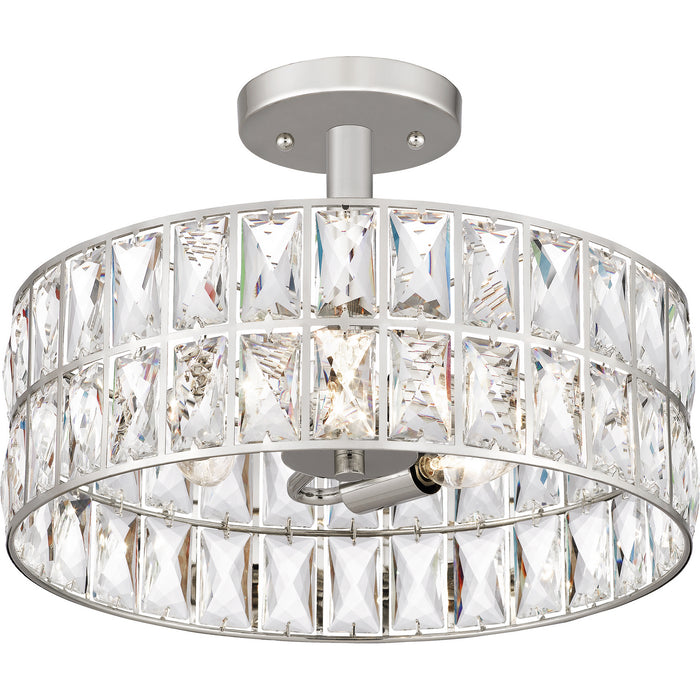 Myhouse Lighting Quoizel - QF4046PK - Three Light Semi Flush Mount - Coffman - Polished Nickel