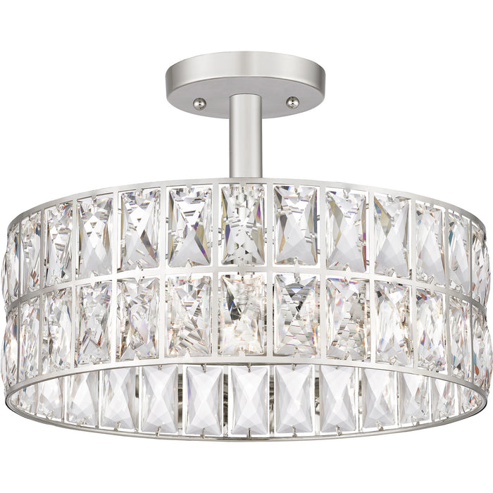 Myhouse Lighting Quoizel - QF4046PK - Three Light Semi Flush Mount - Coffman - Polished Nickel