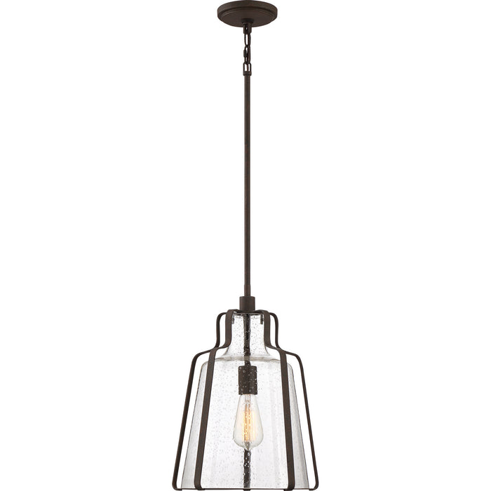 Myhouse Lighting Quoizel - QF5228RK - One Light Pendant - Haverford - Rustic Black