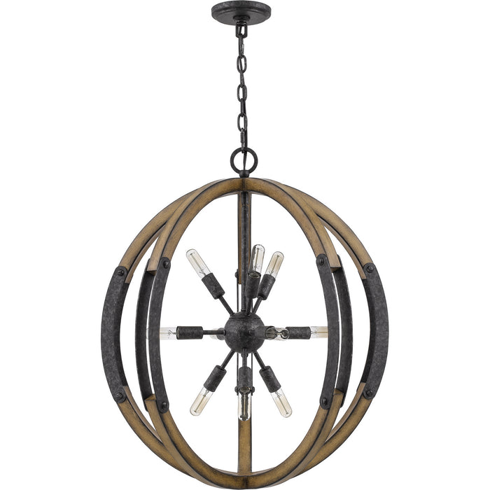 Myhouse Lighting Quoizel - QOP5181OK - Ten Light Pendant - Babaton - Old Black Finish