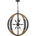 Myhouse Lighting Quoizel - QOP5181OK - Ten Light Pendant - Babaton - Old Black Finish