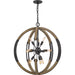 Myhouse Lighting Quoizel - QOP5181OK - Ten Light Pendant - Babaton - Old Black Finish