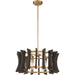 Myhouse Lighting Quoizel - QOP5196AB - Four Light Pendant - Cordelia - Aged Brass