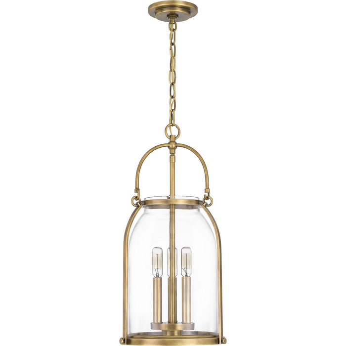 Myhouse Lighting Quoizel - QP5194WS - Three Light Pendant - Colonel - Weathered Brass