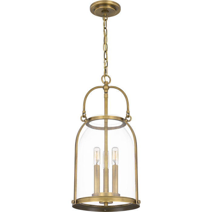 Myhouse Lighting Quoizel - QP5194WS - Three Light Pendant - Colonel - Weathered Brass