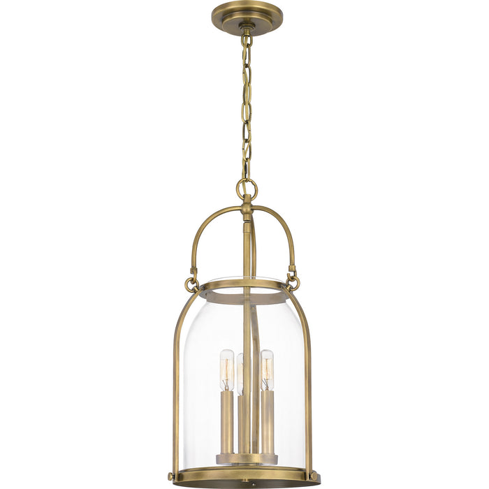 Myhouse Lighting Quoizel - QP5194WS - Three Light Pendant - Colonel - Weathered Brass