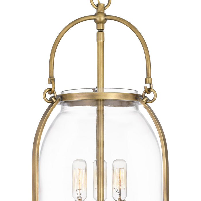 Myhouse Lighting Quoizel - QP5194WS - Three Light Pendant - Colonel - Weathered Brass